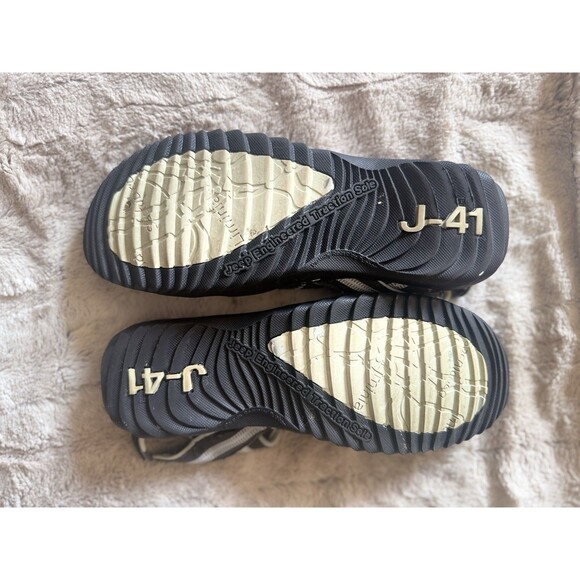 Jeep Adventure J-41 Hiking Shoes Women's 10M Bungee Cord Gray Tan Vegan Leather - Picture 6 of 15